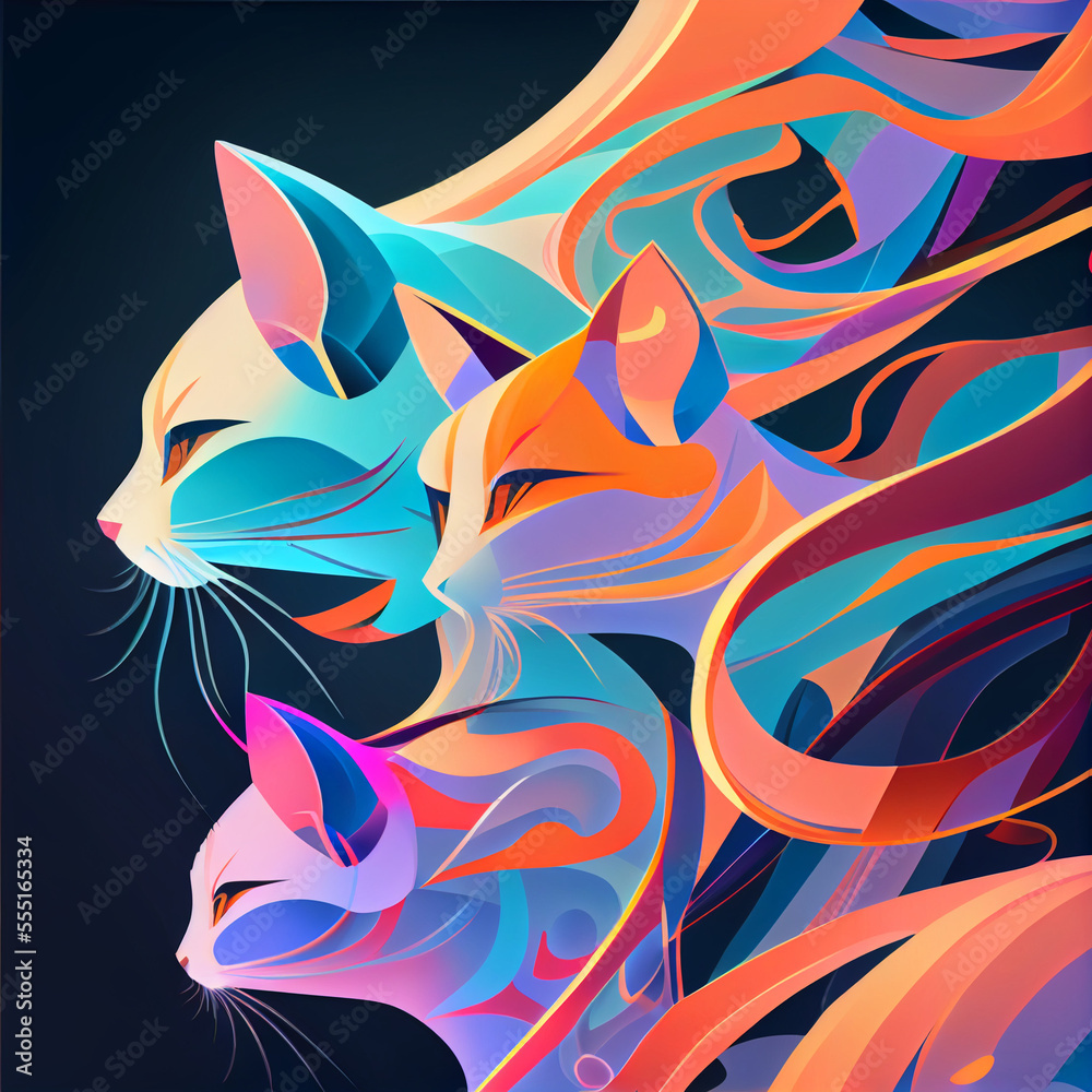 Obraz premium Cute animal illustrations