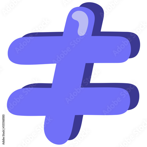 INEQUALITY flat icon