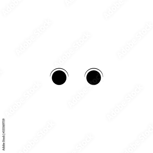 Eyes icon. Simple style hospital cataract poster background symbol. Eyes brand logo design element. Eyes t-shirt printing. Vector for sticker.