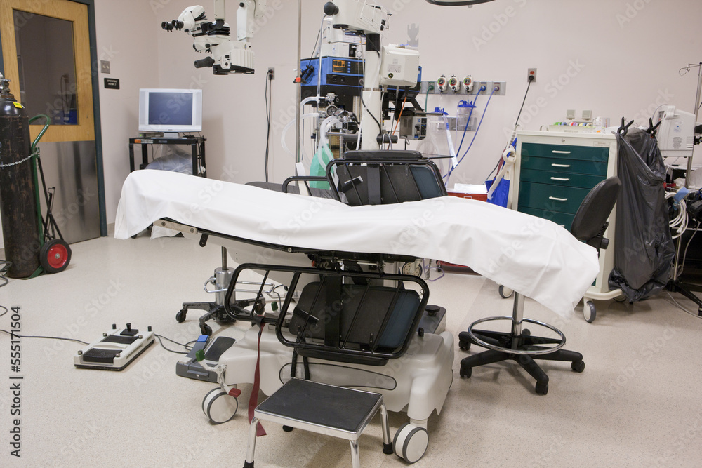 Interiors of an operating room