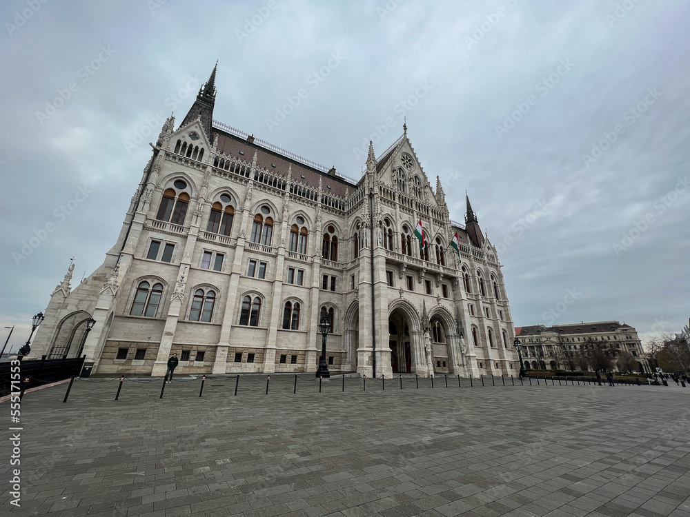 Historic Parliament Building in Budapest, Hungary