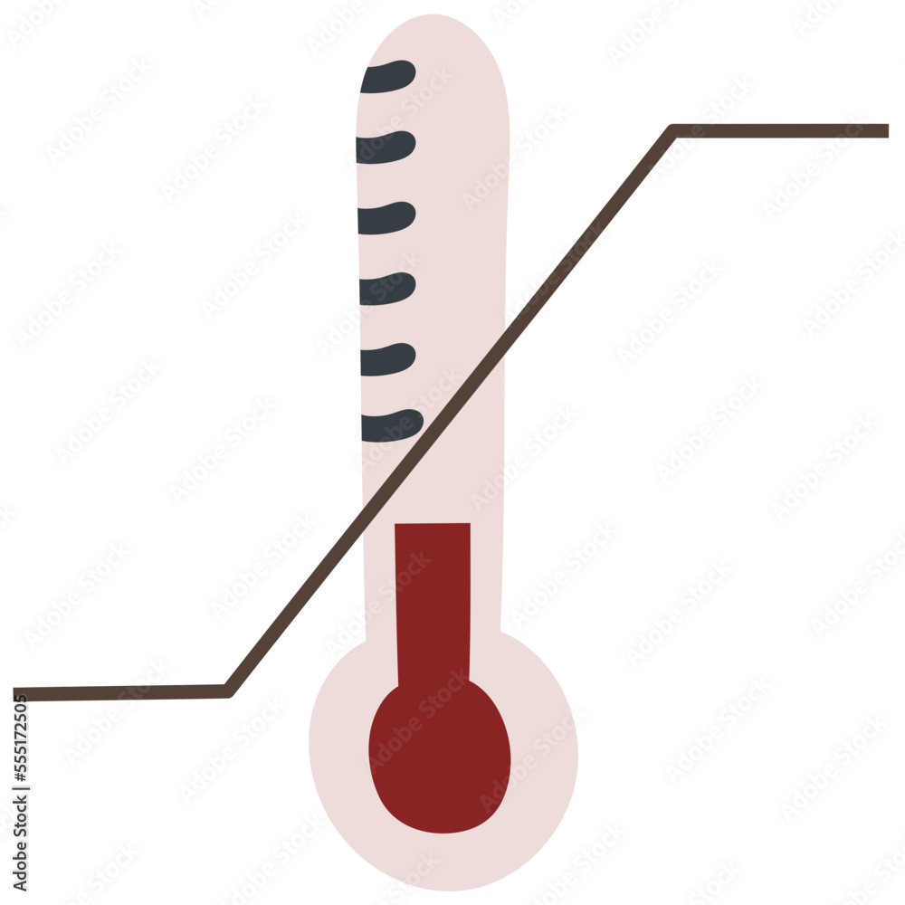 TEMPERATURE LIMITATION flat icon TEMPERATURE LIMITATION flat icon