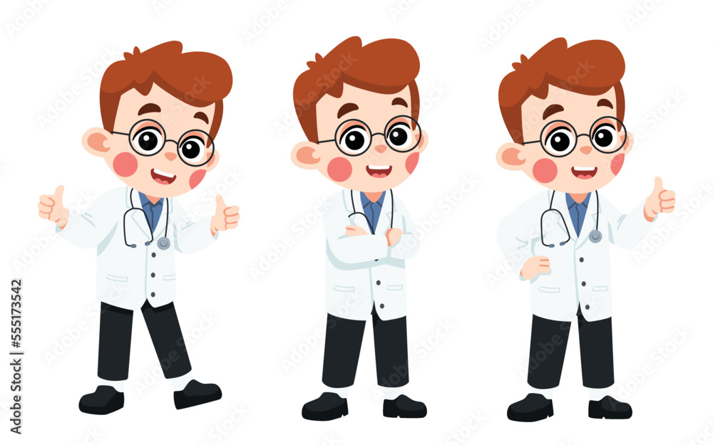 Fototapeta premium Kid in Doctor Costume