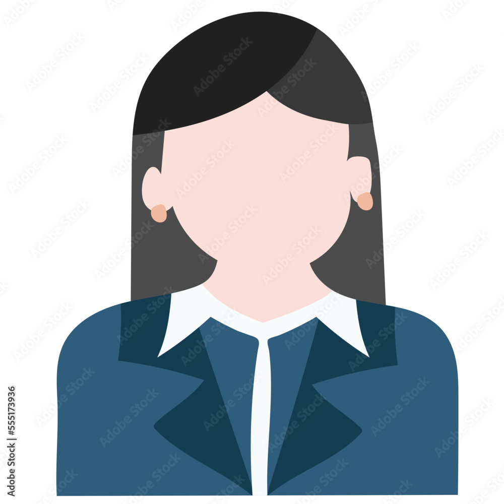BUSINESS WOMAN flat icon BUSINESS WOMAN flat icon