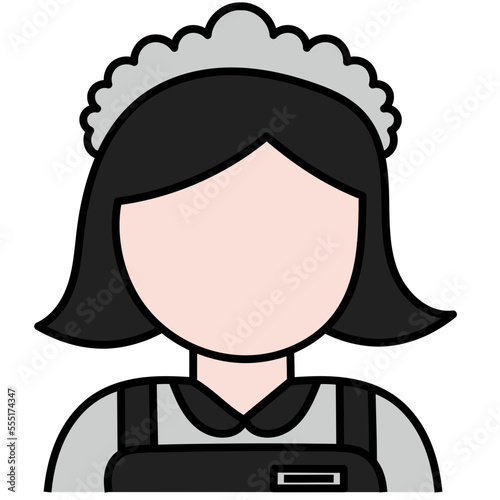 HOUSEMAID filled outline icon