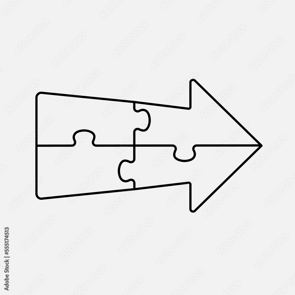 Diagram infographic for 4 steps, arrow puzzle jigsaw Diagram infographic for 4 steps, arrow puzzle jigsaw