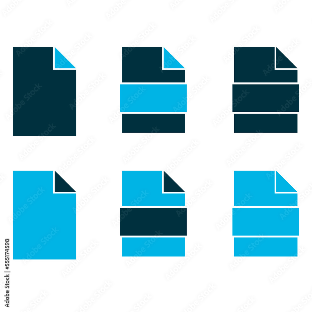 File icons colored set with otf, file png, file db and other otf ...