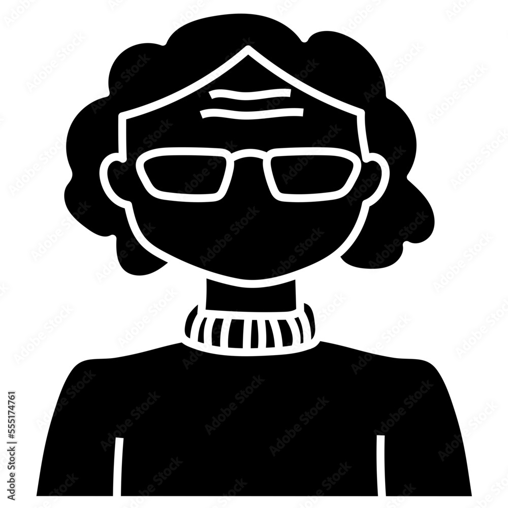 OLD WOMAN glyph icon OLD WOMAN glyph icon