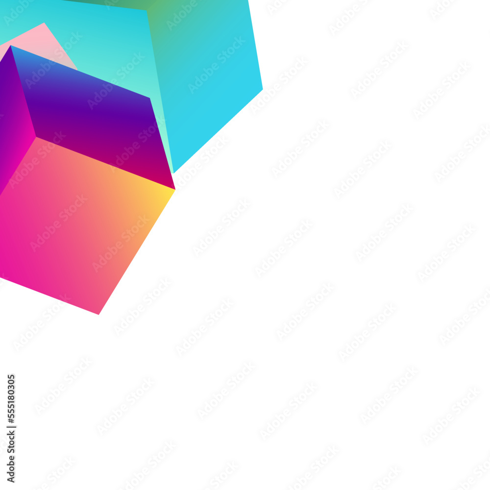 Gradient Element Vector White Background. Bright Gradient Element Vector White Background. Bright