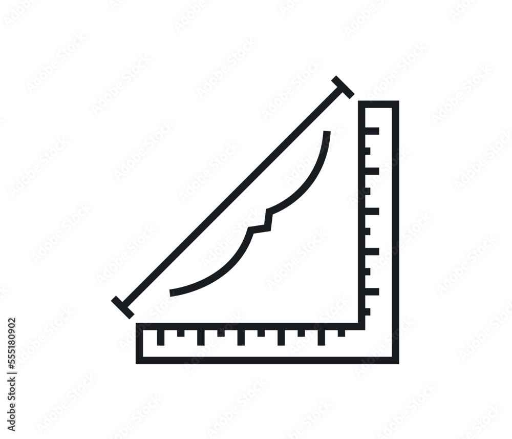 Triangular Scale Ruler Technical Drawing triangular ruler. architectural and technical drawing. Vector isolated ...