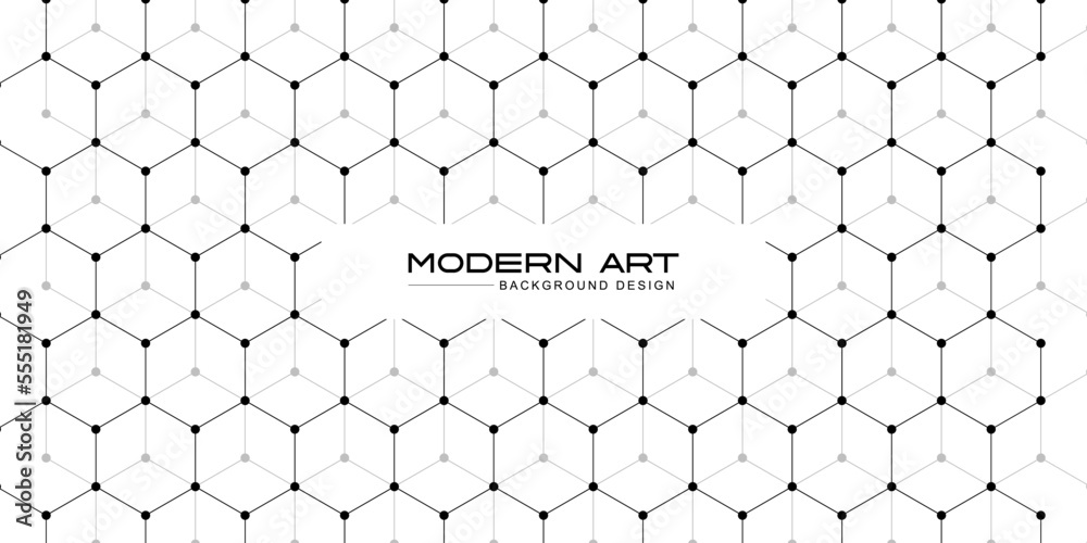 Hexagon pattern background for future technology design. Abstract minimalist style for banner, poster and wallpaper Hexagon pattern background for future technology design. Abstract minimalist style for banner, poster and wallpaper
