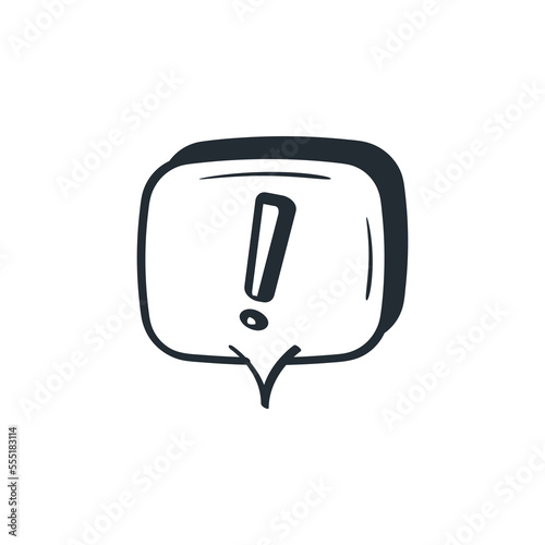 Danger attention bell or emergency notifications alert on rescue warning icon. Alert important for security urgency concept. Security warning urgent icon vector cartoon illustration