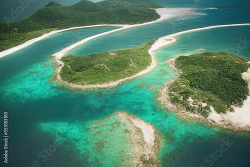 View of island from Drone 