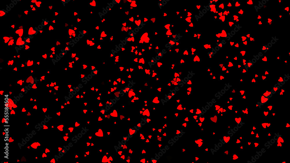 Love heart gllitter red background Love heart gllitter red background