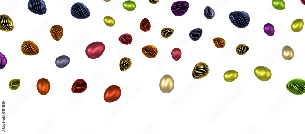 Easter colorful eggs isolated Easter colorful eggs isolated
