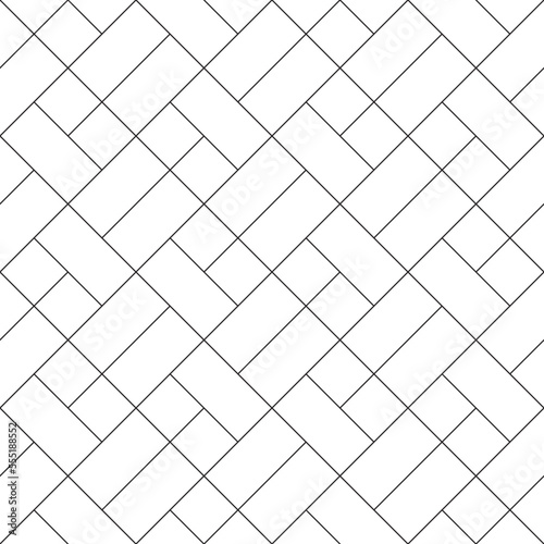 Seamless Herringbone Pattern in Black and white concept
