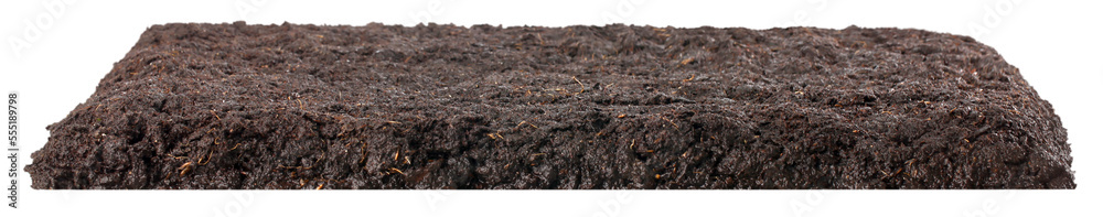 Brown dirty fertile loam for the soil Brown dirty fertile loam for the soil