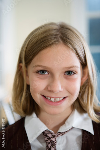 Portrait of a girl smiling. photo
