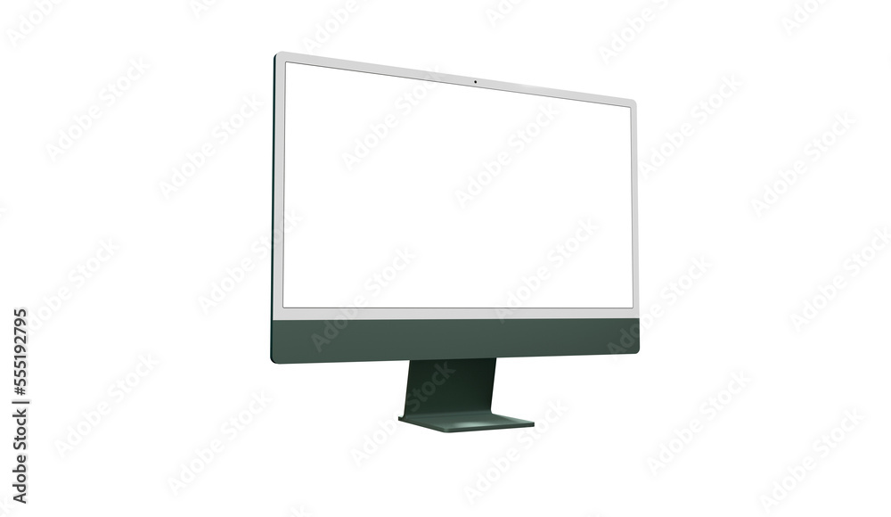 Desktop monitor screen with website presentation mockup isolated png Desktop monitor screen with website presentation mockup isolated png