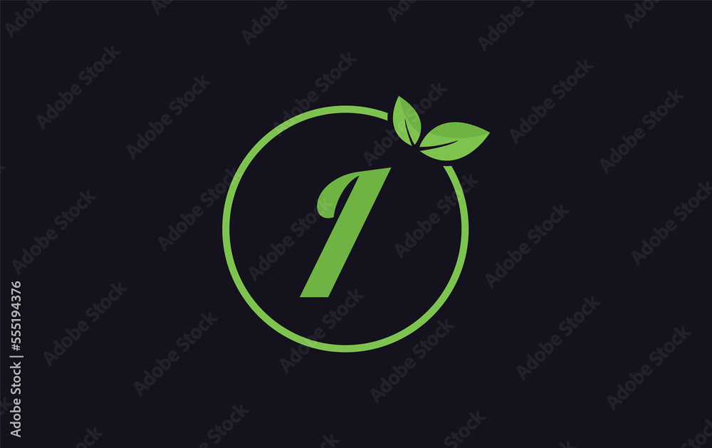 Fresh nature leaf and healthy logo design with the letter and alphabets. Green leaf and eco logo icon design Fresh nature leaf and healthy logo design with the letter and alphabets. Green leaf and eco logo icon design