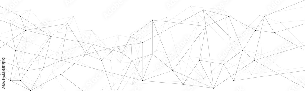 Abstract modern futuristic network illustration