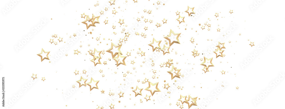 Glossy 3D Christmas star icon. Design element for holidays.
