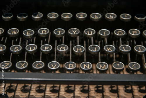 Close Up Typing Machine Royal At Amsterdam The Netherlands 30-8-2021 photo