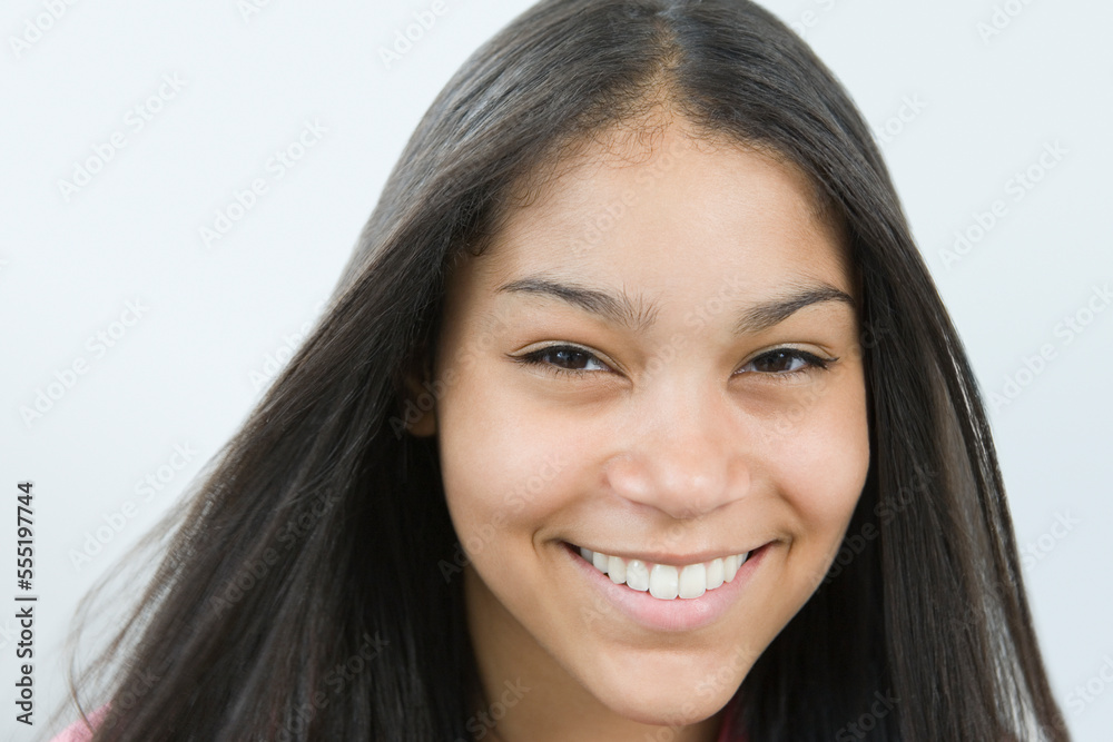 Portrait of a teenage girl smiling Portrait of a teenage girl smiling