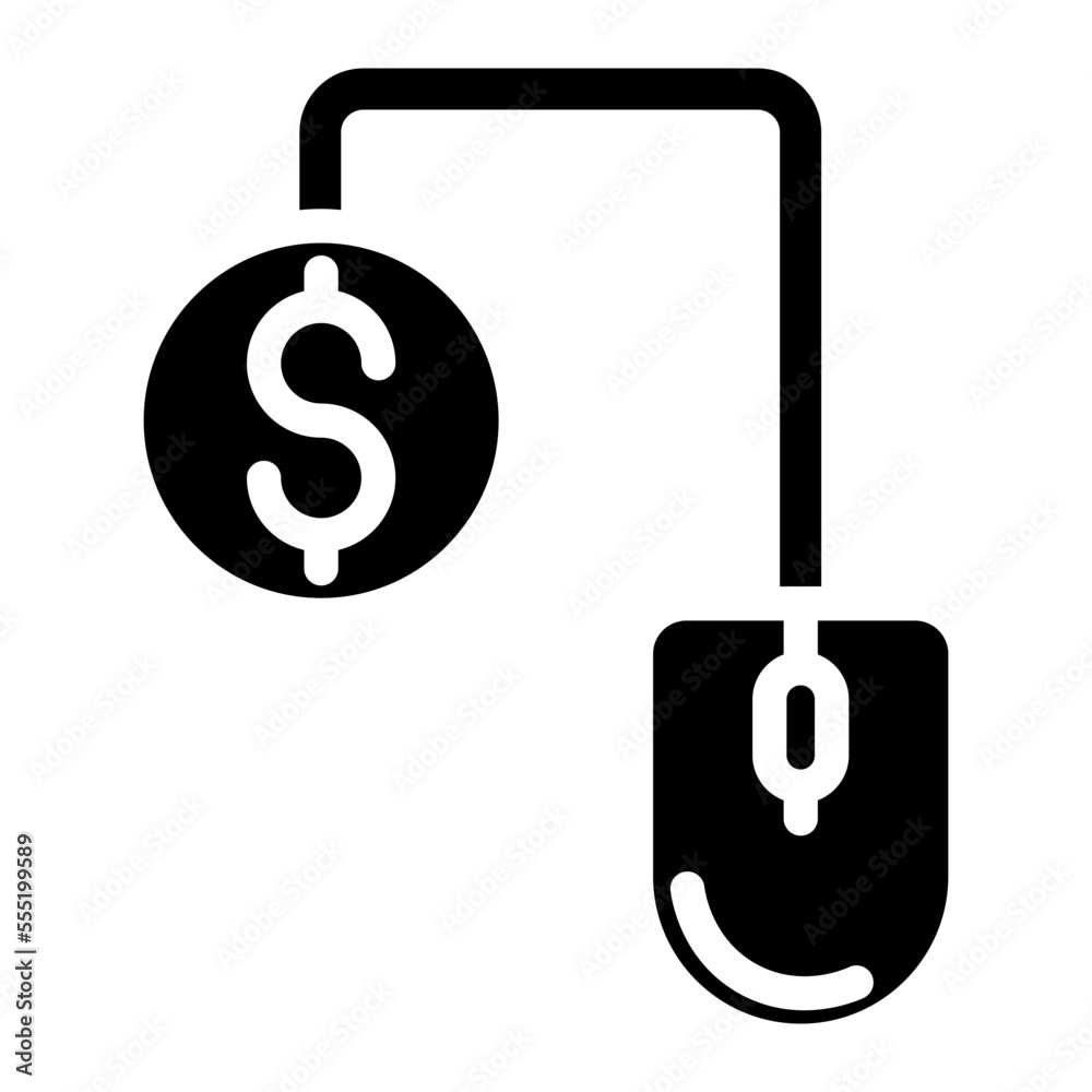 computer mouse glyph computer mouse glyph