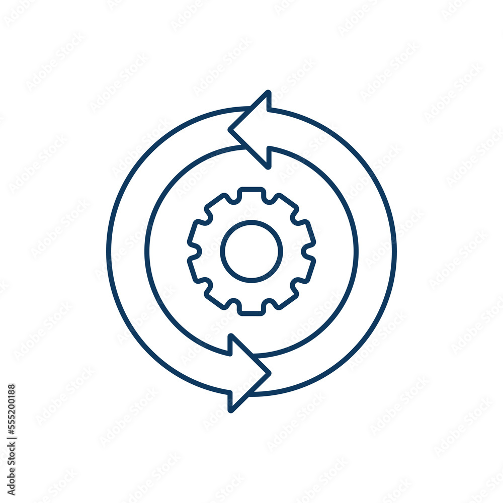 Change line universal icon ui ux element sign. Change line universal icon ui ux element sign.