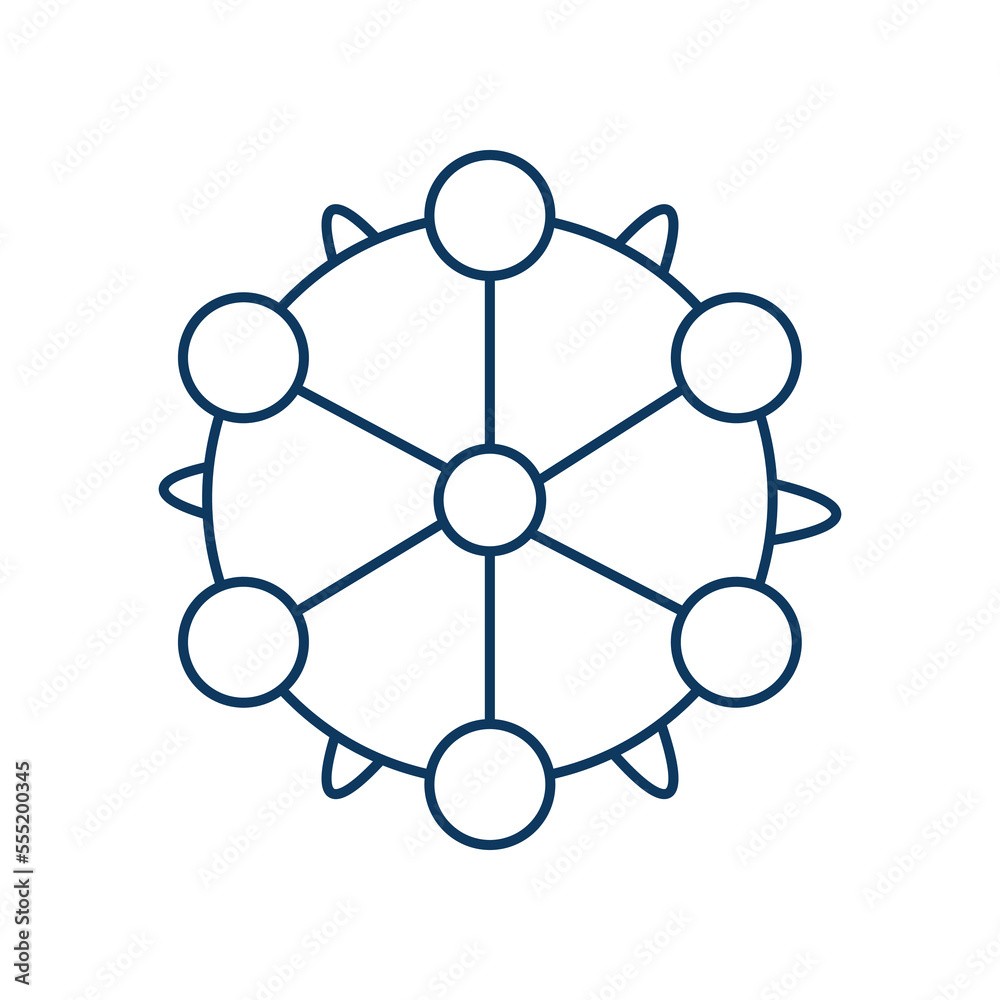 Internet of things line universal icon ui ux element sign. Internet of things line universal icon ui ux element sign.