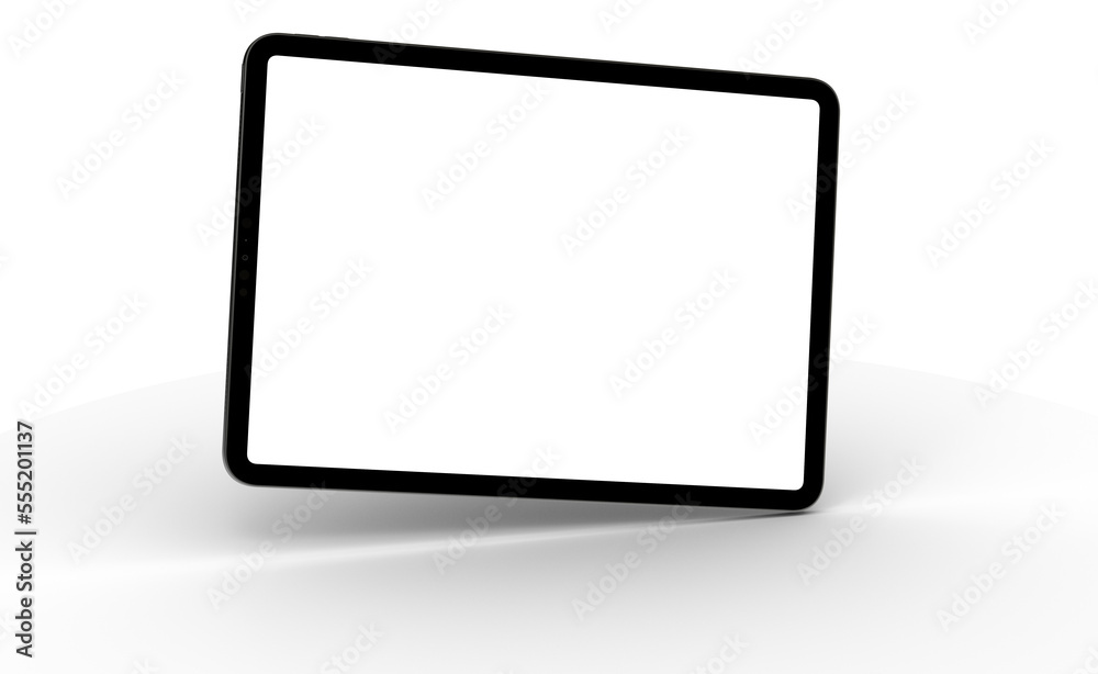 Photo Black tablet computer with blank 3d Photo Black tablet computer with blank 3d