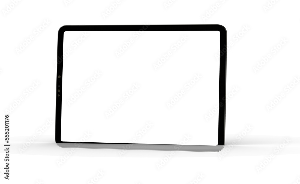 Photo Black tablet computer with blank 3d Photo Black tablet computer with blank 3d