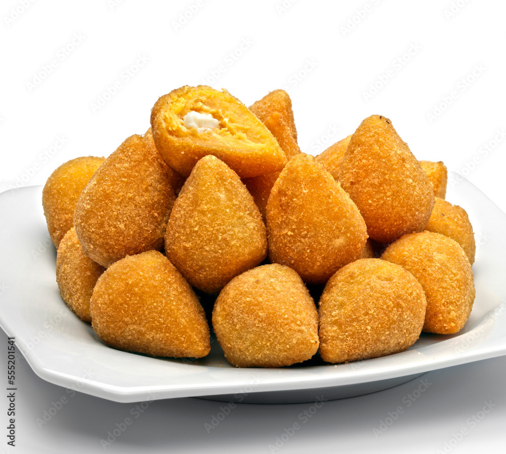 Coxinha of chicken, Brazilian snack Coxinha of chicken, Brazilian snack
