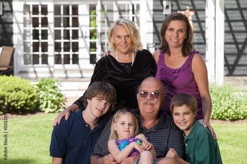Portrait of a happy extended family Portrait of a happy extended family