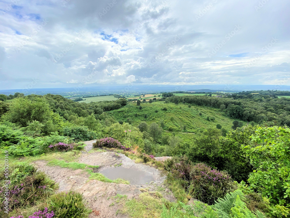A view of the Cheshire Countryside at Bickerton Hills