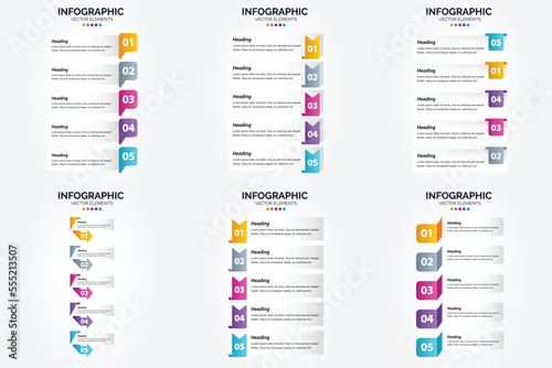 This vector infographics set is perfect for advertising in a brochure. flyer. or magazine.