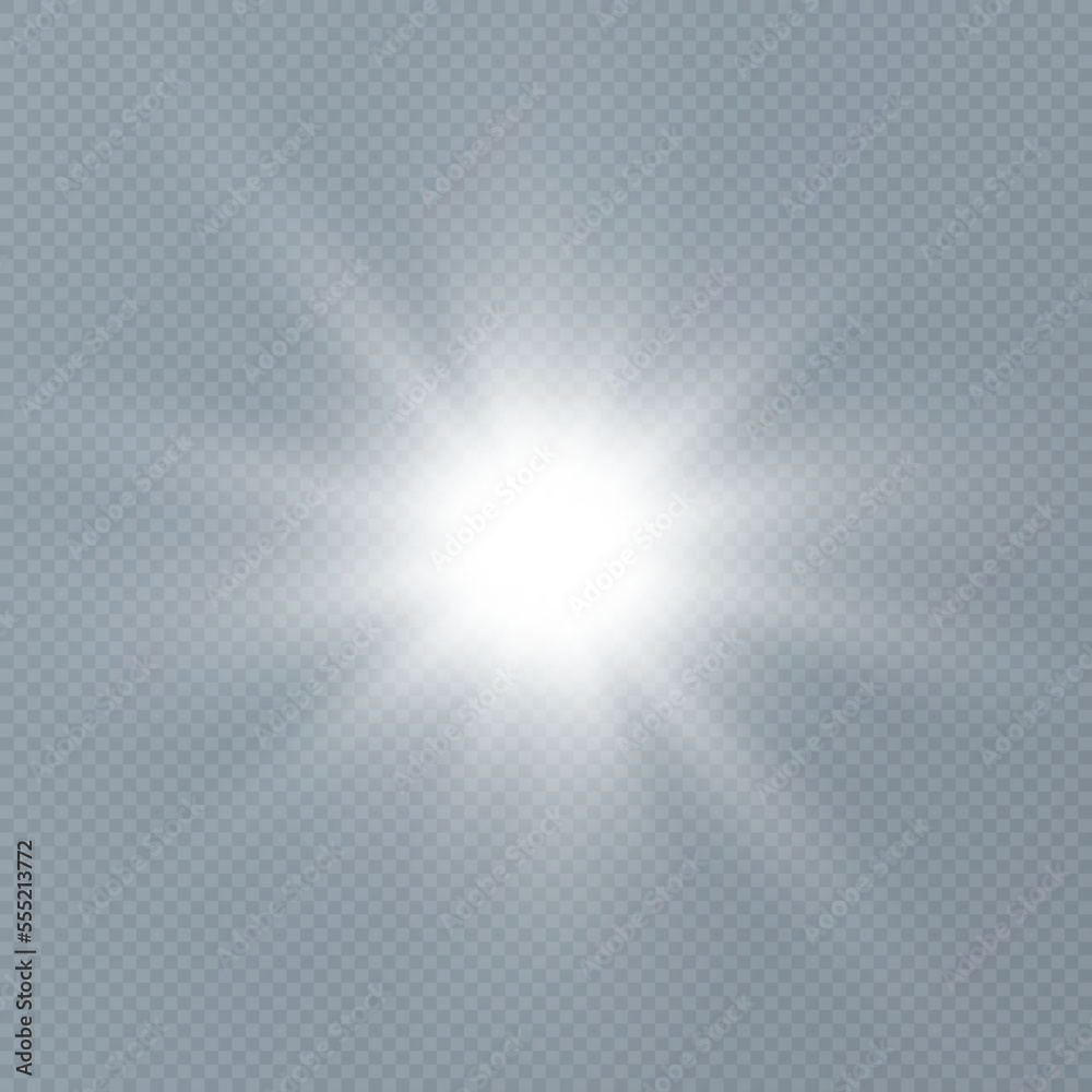 Bright light effect with rays and highlights for vector illustration. Bright light effect with rays and highlights for vector illustration.
