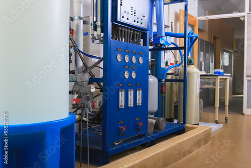 Water ultra purification system for engineering chemistry laboratory photo
