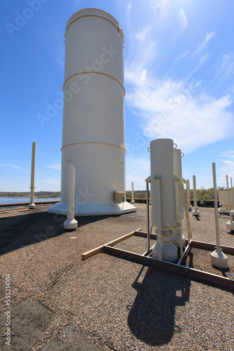 Roof vents at an electric plant photo