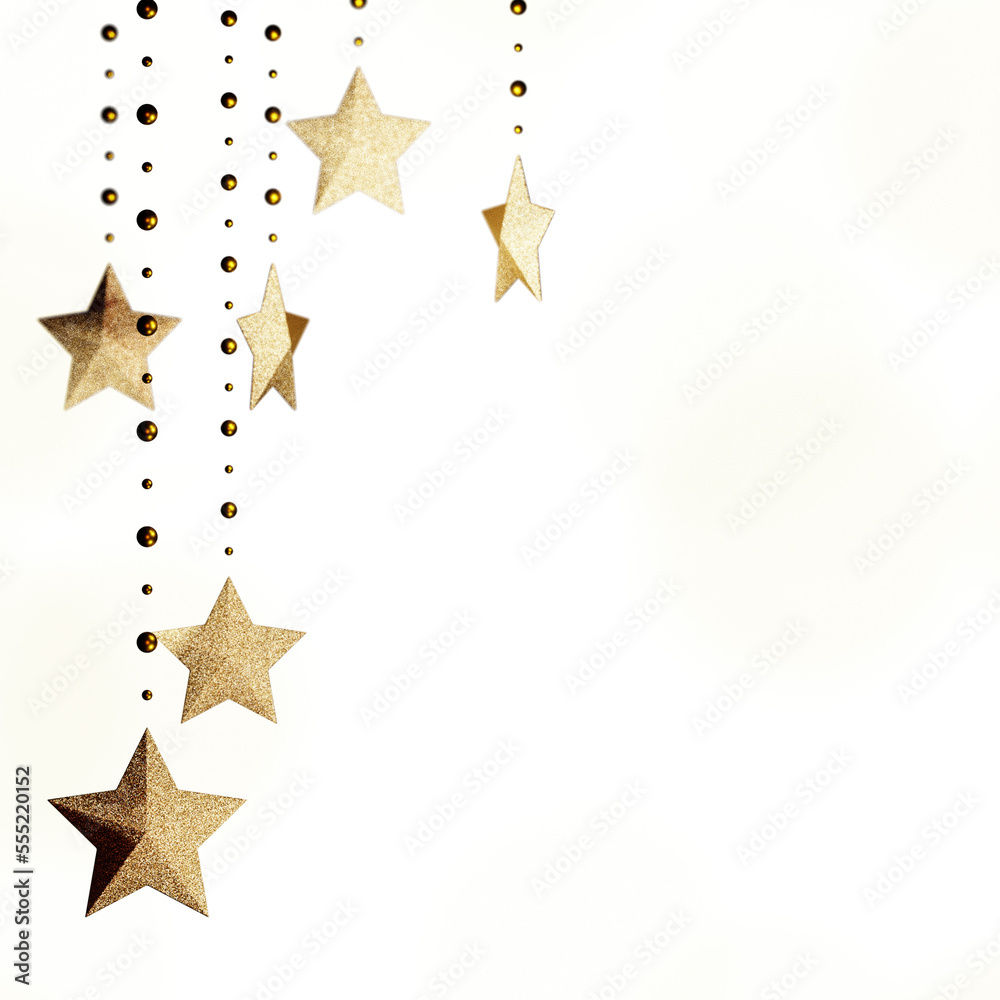 Poster, Print 4K 3D Sterne Winter Weihnachten Silvester Hintergrund Business Geschäft Heilig P, 40x40 cm