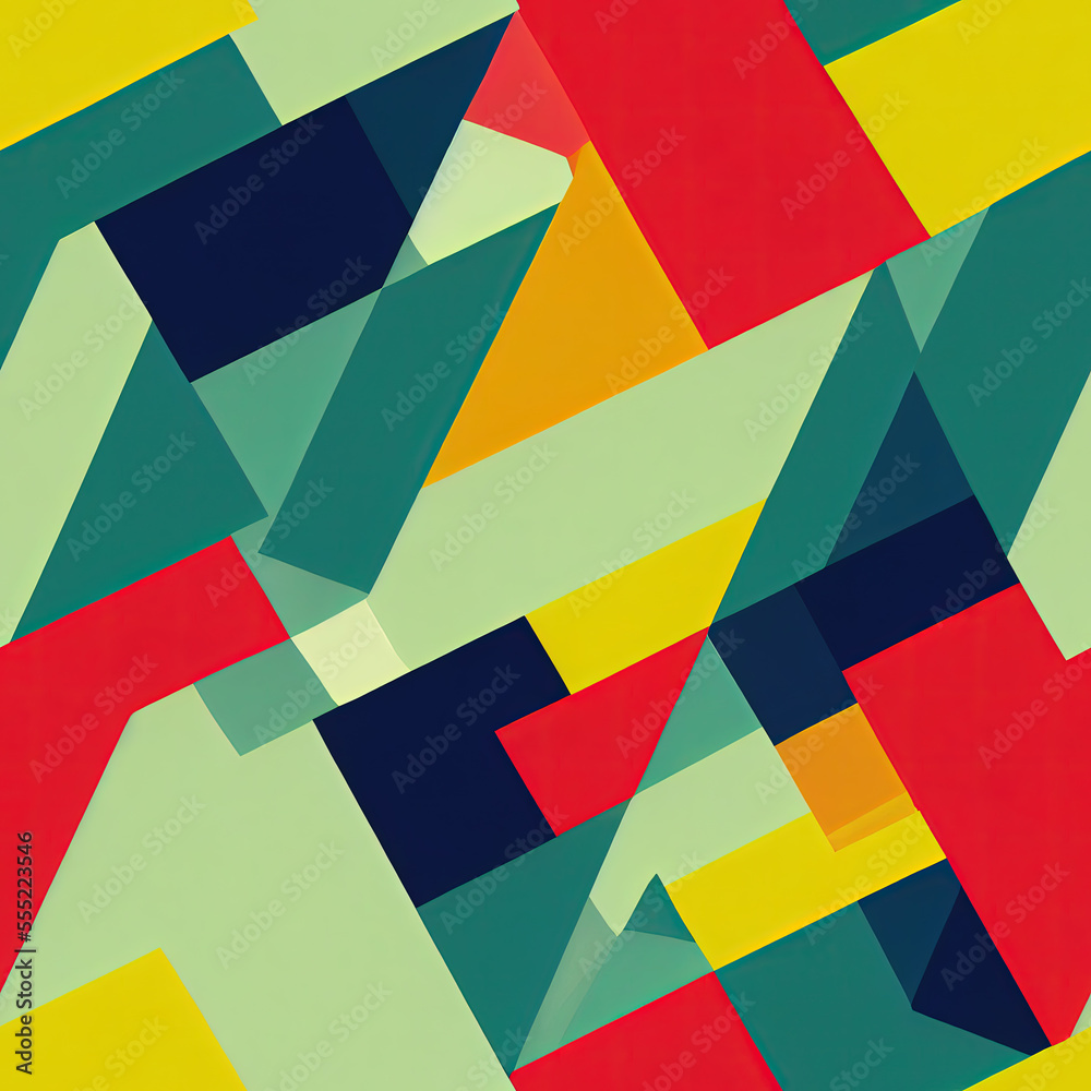 Vibrant Abstract Geometric Repeatable Pattern Vibrant Abstract Geometric Repeatable Pattern