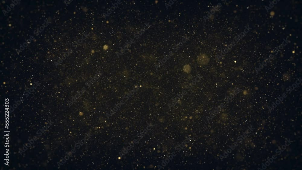 Particles Flickering In Fluid Space Background/ 4k animation of an abstract backgroud with floating particles inside fluid space with ambient occlusion and depth of field blur