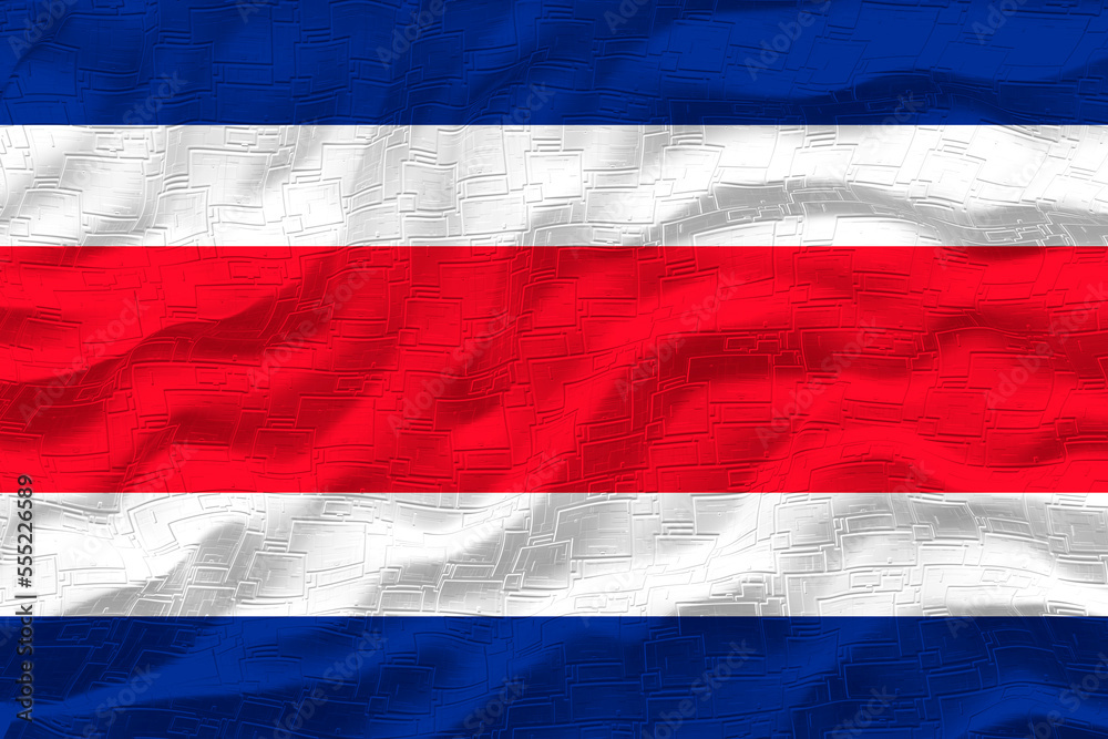National flag of Сosta-rica. Background with flag of Сosta-rica. National flag of Сosta-rica. Background with flag of Сosta-rica.