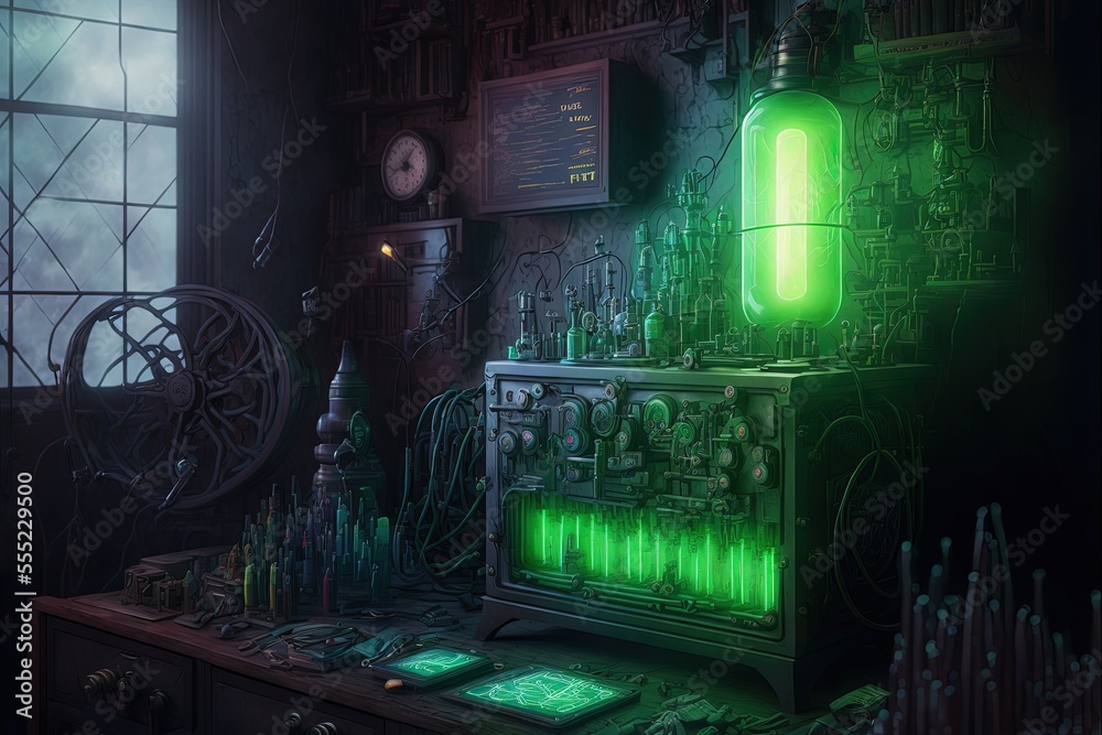 Generative Ai, Generative, Ai, Science laboratory, intricate machinery ...