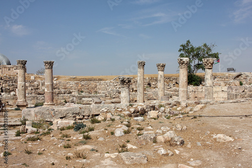 Ruins of the Byzantine Church at Amman Citadel in Jordan