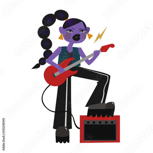 A rockstar, from a series of illustration dedicated to pofession or hobby