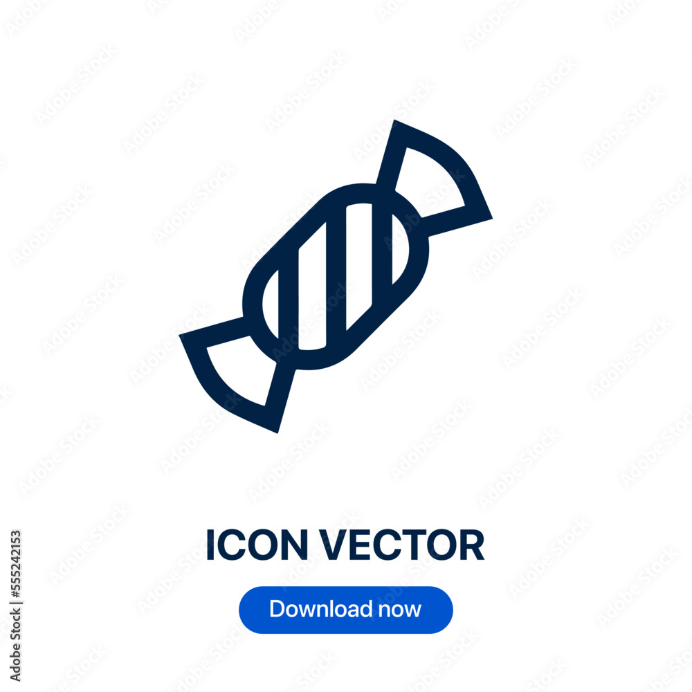 Candy icon vector. Linear style sign for mobile concept and web design. Candy symbol illustration. Pixel vector graphics - Vector. Candy icon vector. Linear style sign for mobile concept and web design. Candy symbol illustration. Pixel vector graphics - Vector.