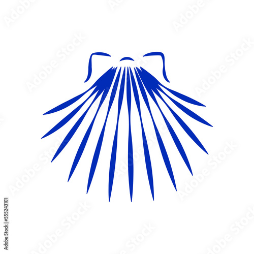 Modern Scallop shell logo design template