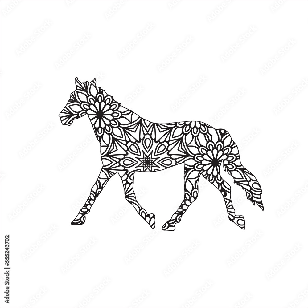 custom made wallpaper toronto digitalAnimal Mandala Coloring page for adult